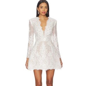 Isabella Long Sleeve Mini Dress in White
Bronx and Banco